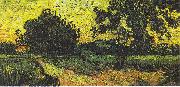 Vincent Van Gogh Landscape with Castle Auvers at Sunset USA oil painting artist
